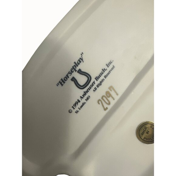 1994 Anheuser-Busch Horseplay Special Edition Dalmatian Puppies Figurine With Bo - Picture 5 of 6